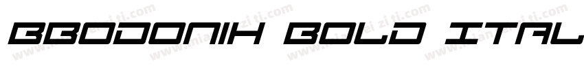 BBodoniH Bold Itali字体转换